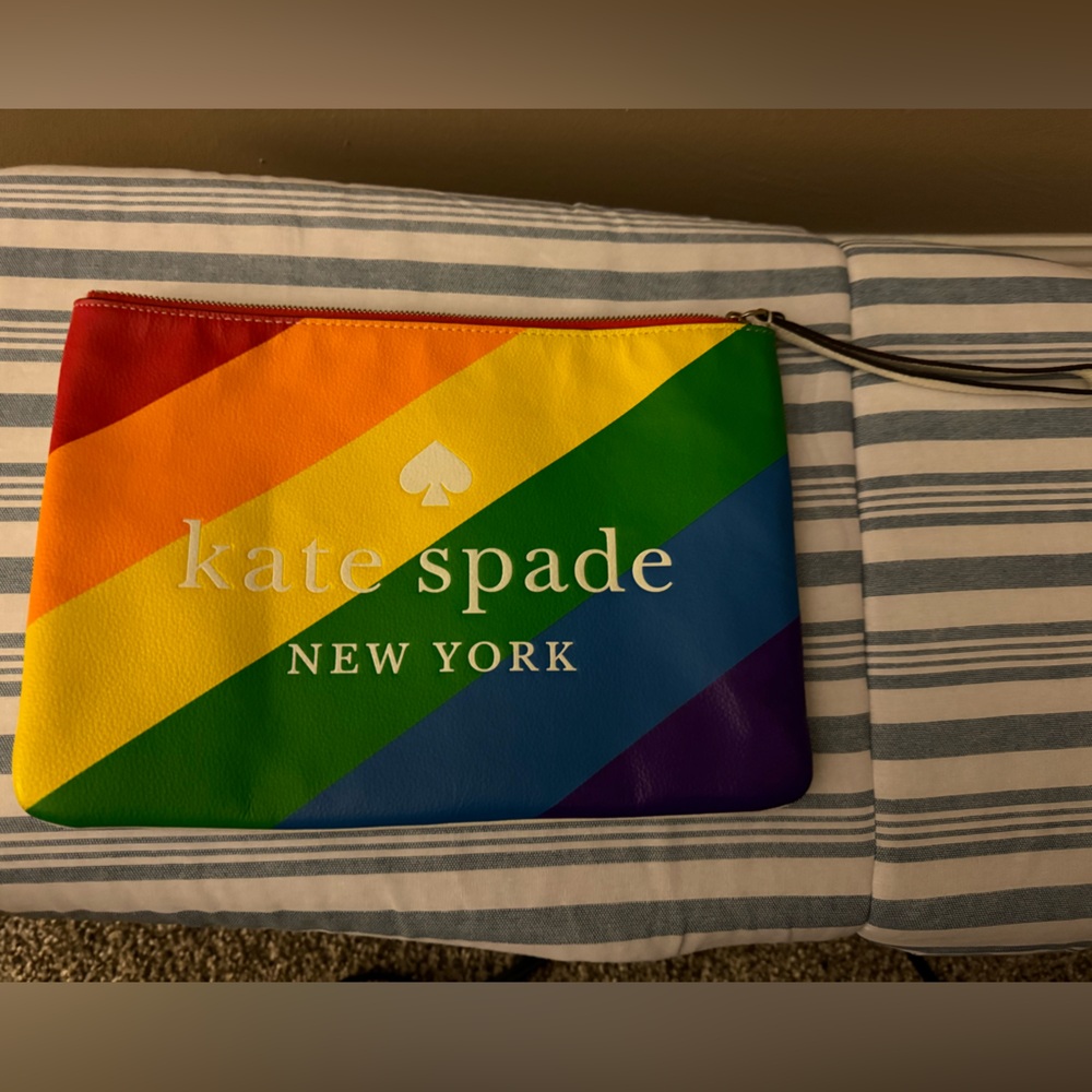 Kate Spade Rainbow Pride Clutch wristlet